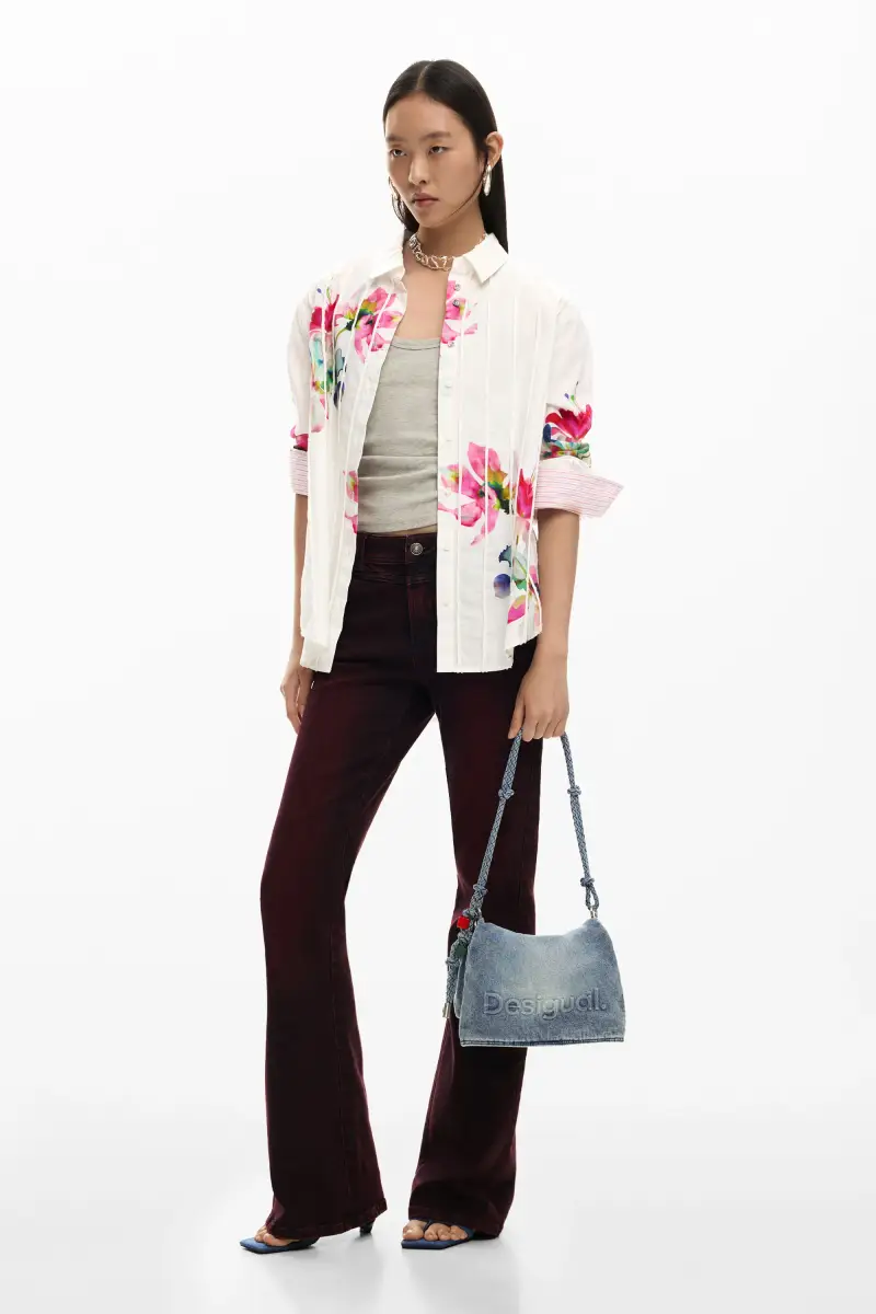 Borsa media charms denim BLUE miniatura 2