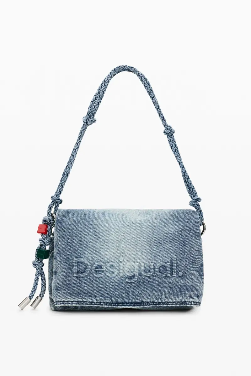 Borsa media charms denim BLUE