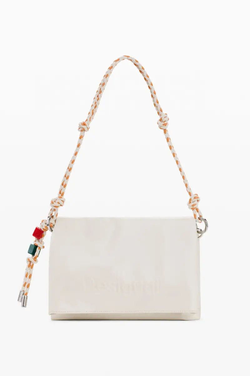 Borsa media con charms WHITE