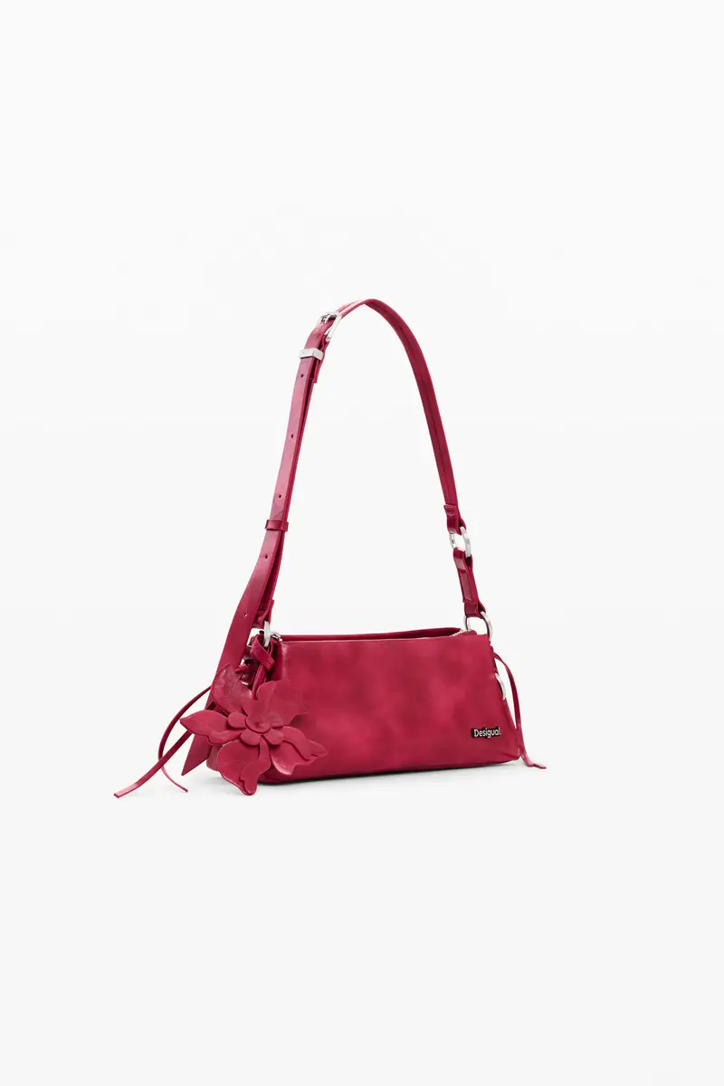 Borsa media effetto pelle charm RED miniatura 2