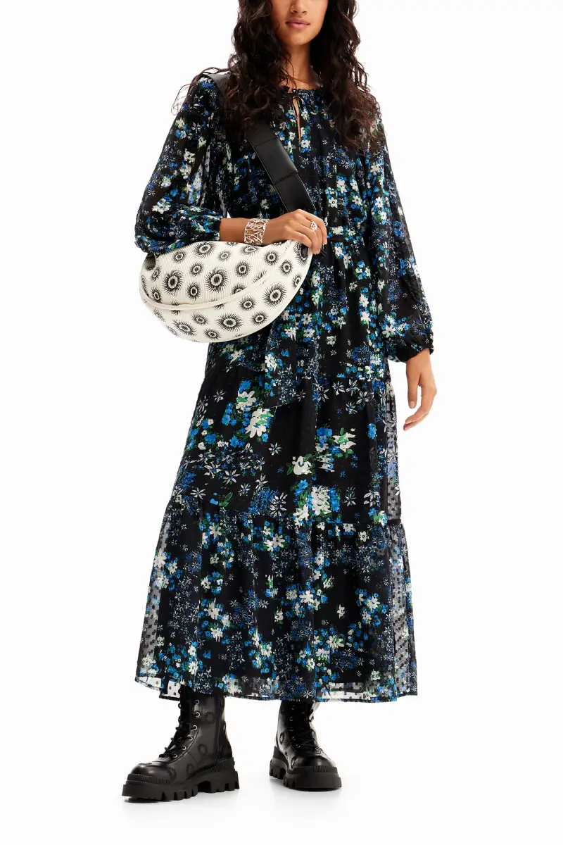 Borsa media geometrica WHITE miniatura 2