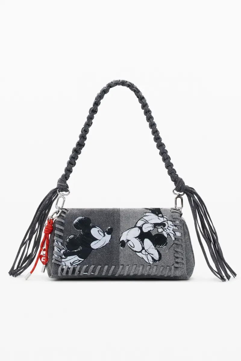 Borsa media in denim Mickey Mouseâ"¢ BLACK