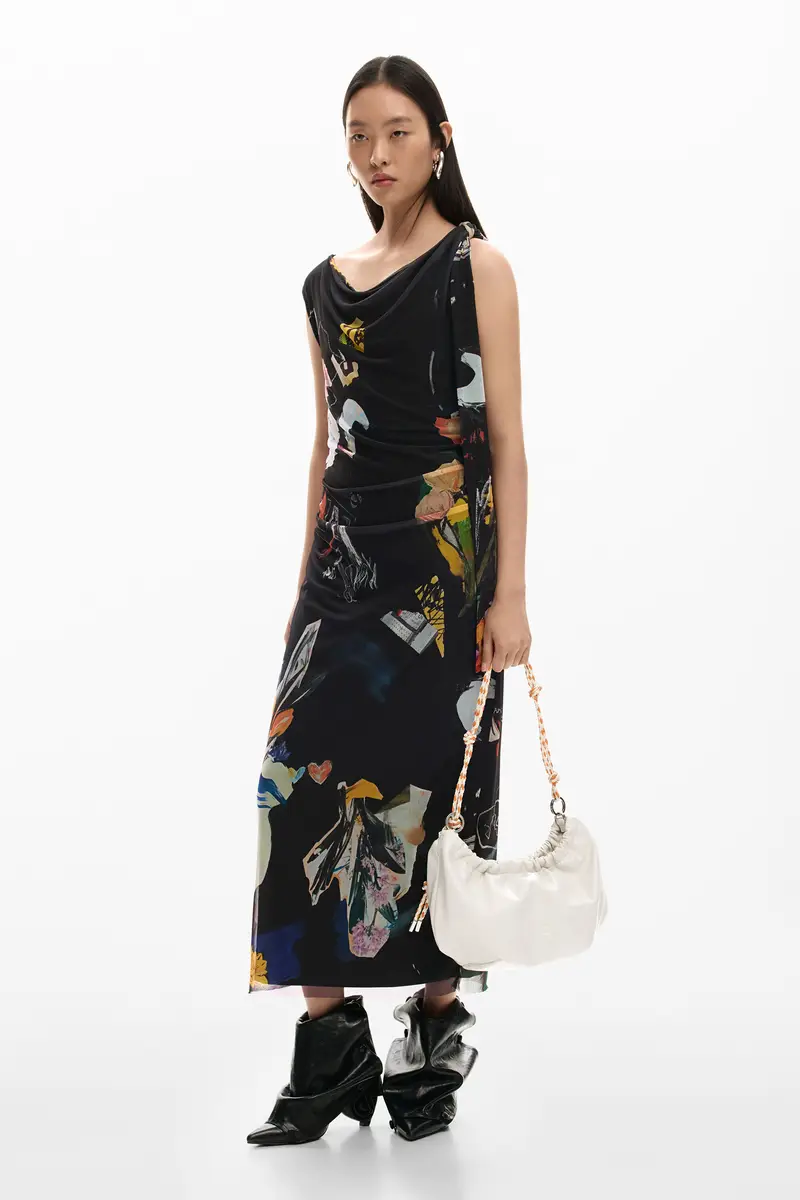 borsa media ovale con charms WHITE miniatura 2