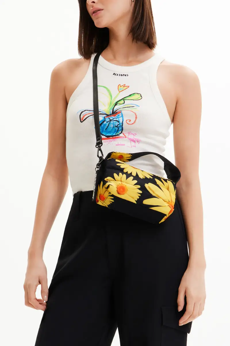 Borsa mini floreale M. Christian Lacroix BLACK miniatura 2