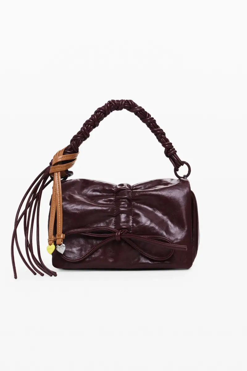 Borsa piccola brillante con fiocco RED