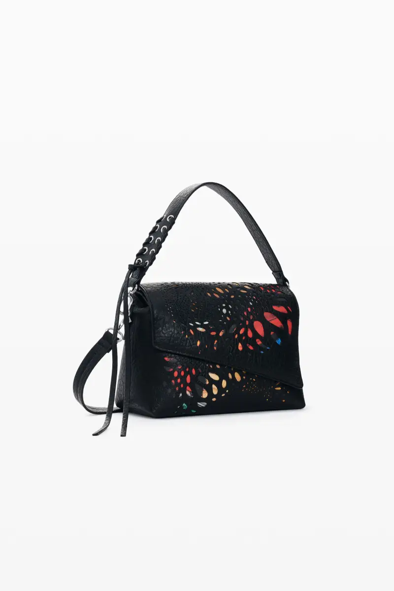 borsa piccola con farfalla BLACK miniatura 2