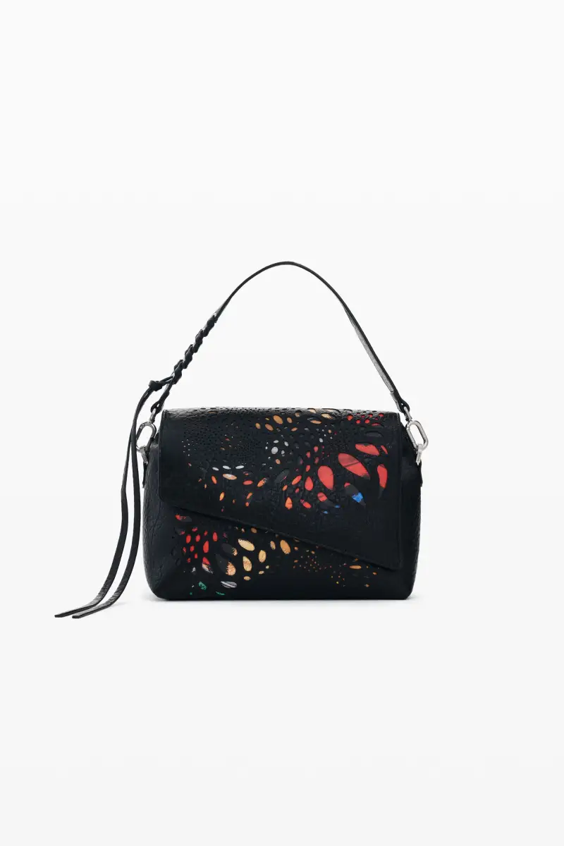 borsa piccola con farfalla BLACK