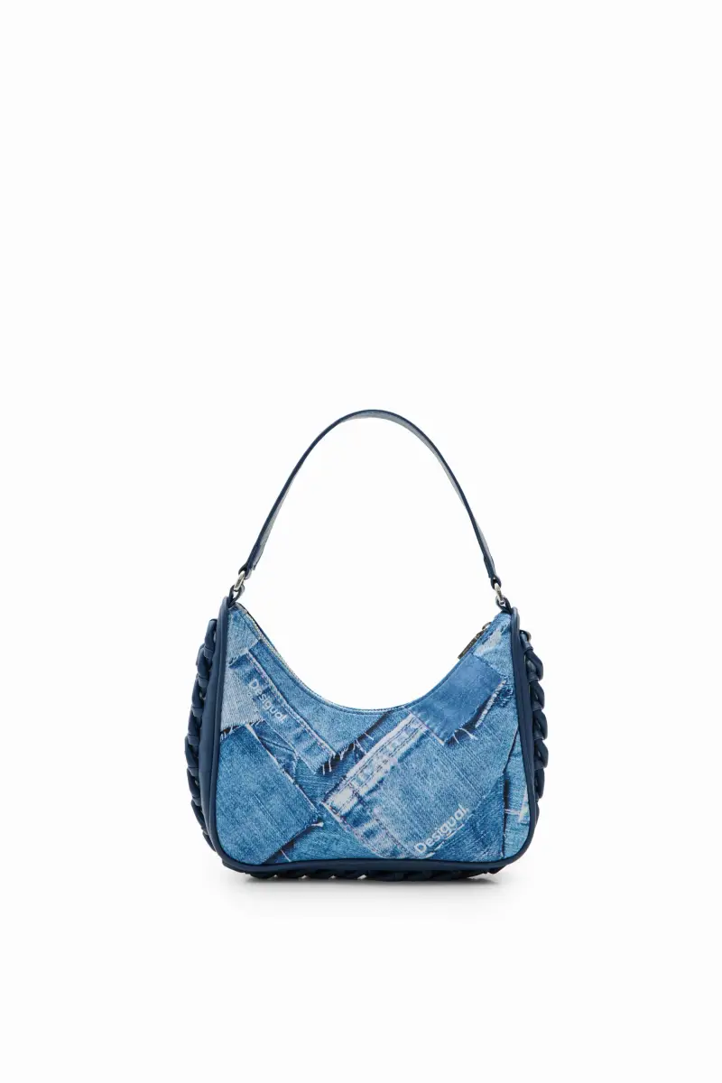Borsa piccola patch denim BLUE