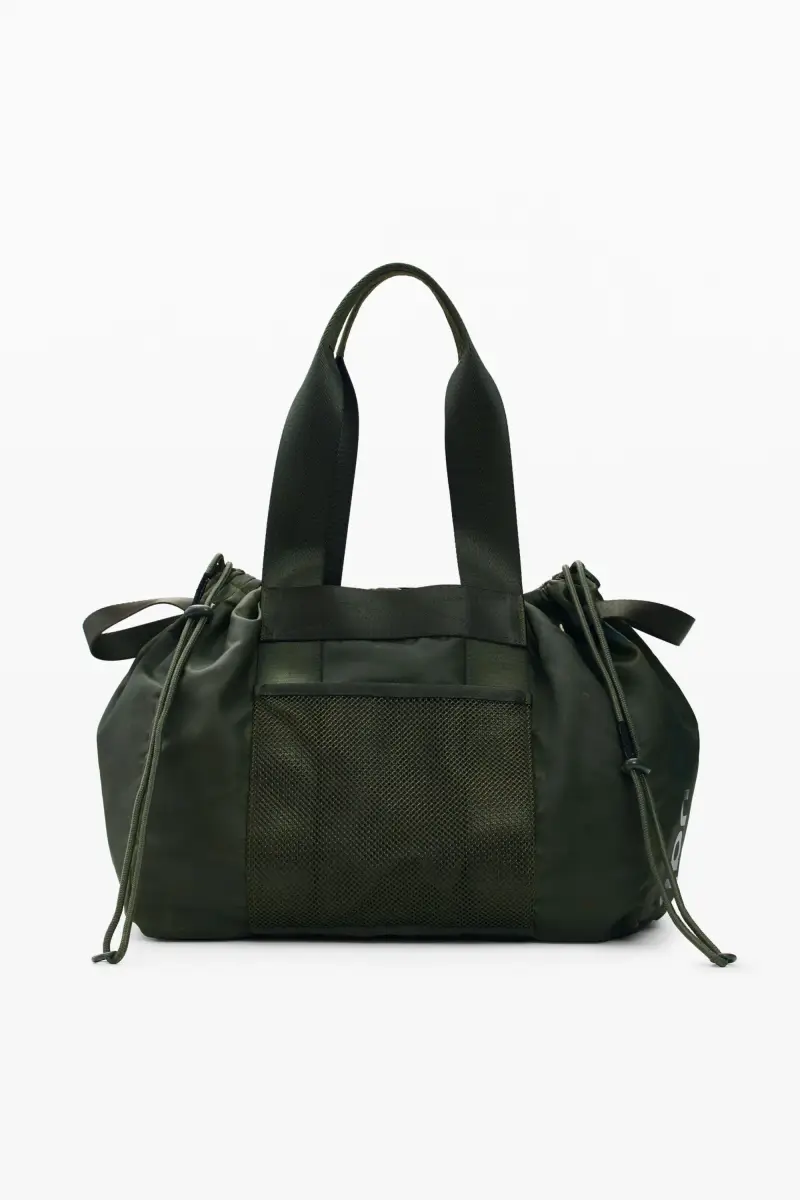 Borsa shopper grande in nylon GREEN