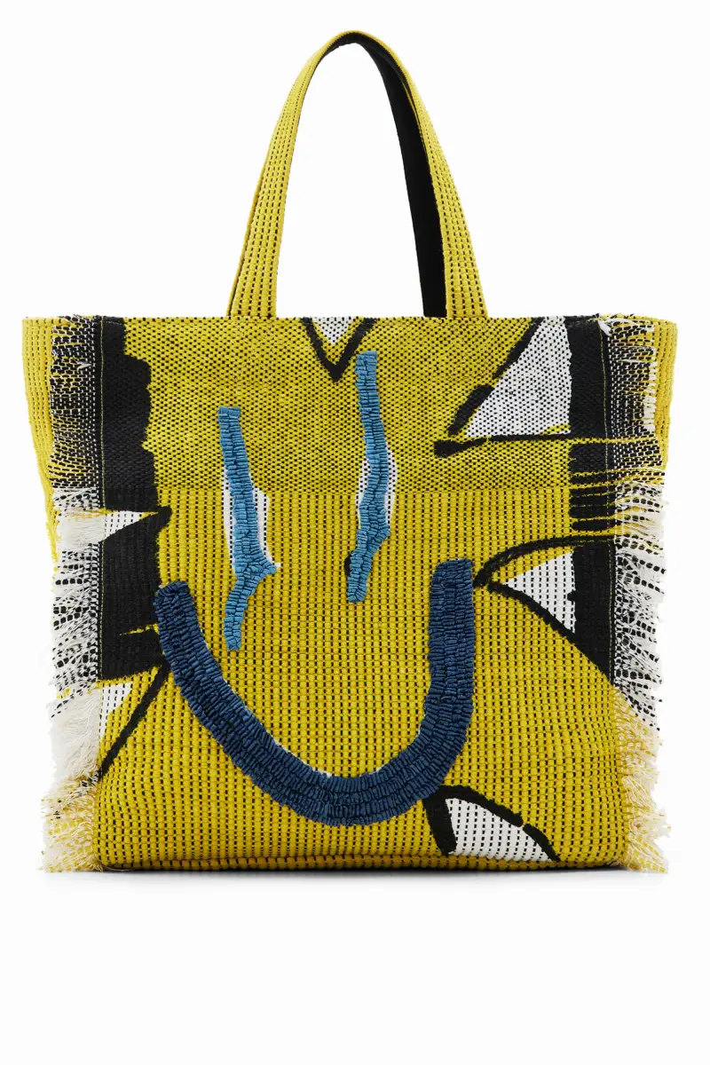 Borsa shopper grande sole YELLOW miniatura 2