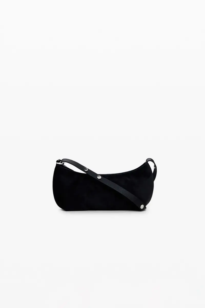 Desigual Borsa piccola a tracolla nera con fiori miniatura 2