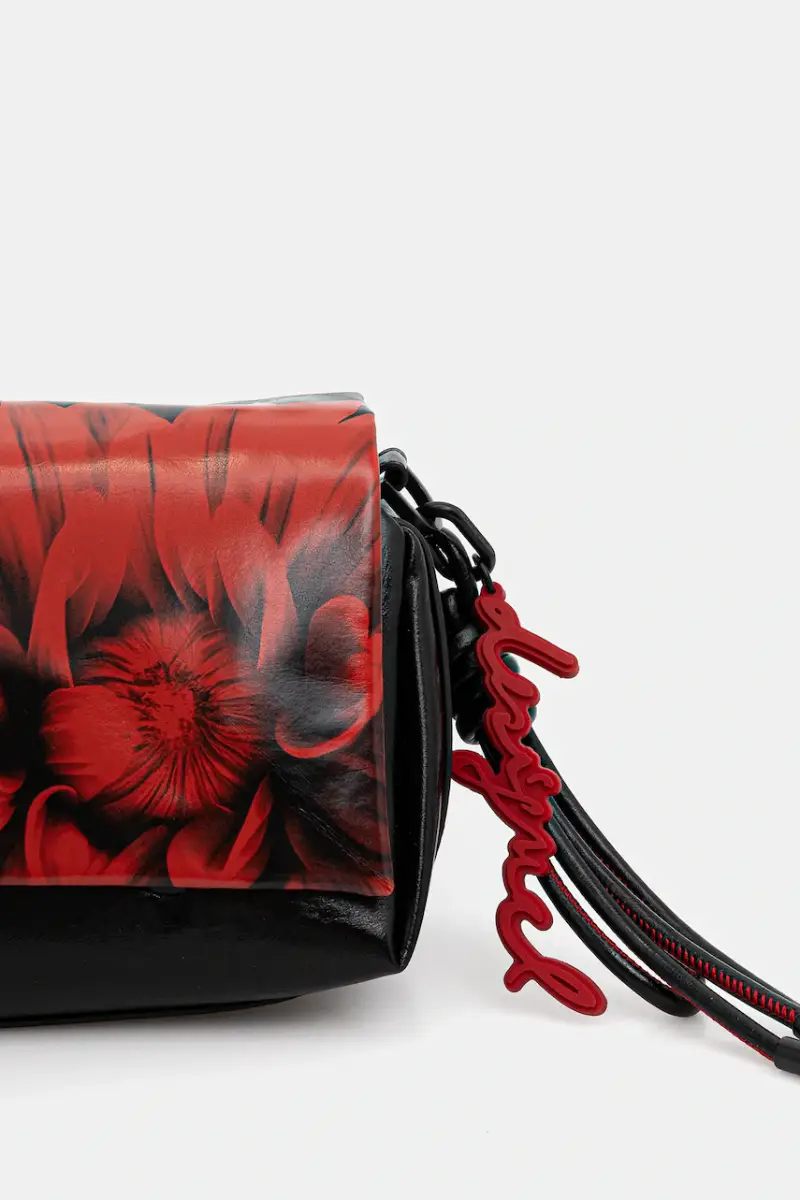 borsetta FLOWERINA NARON MEDI colore nero 25WAXP90 miniatura 3