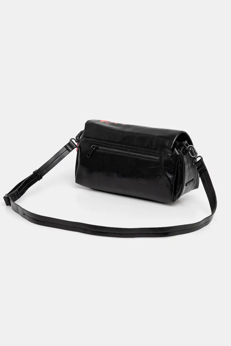 borsetta FLOWERINA NARON MEDI colore nero 25WAXP90 miniatura 4