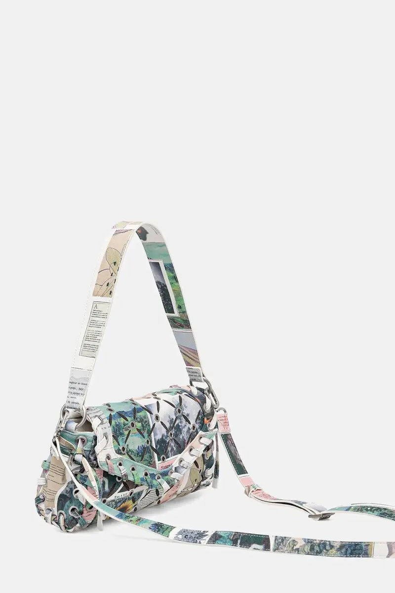 borsetta JULIETT CUT OUT colore verde 25WAXD02 miniatura 2