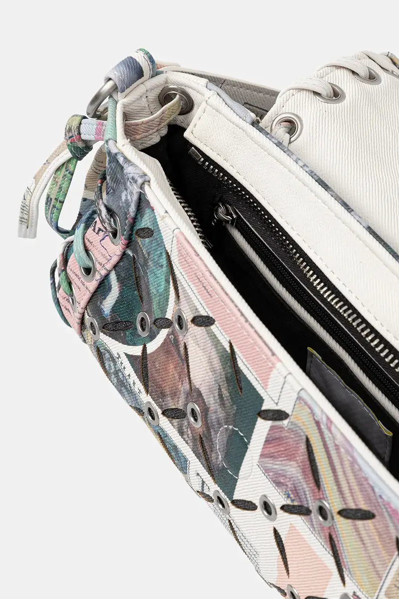 borsetta JULIETT CUT OUT colore verde 25WAXD02 miniatura 5