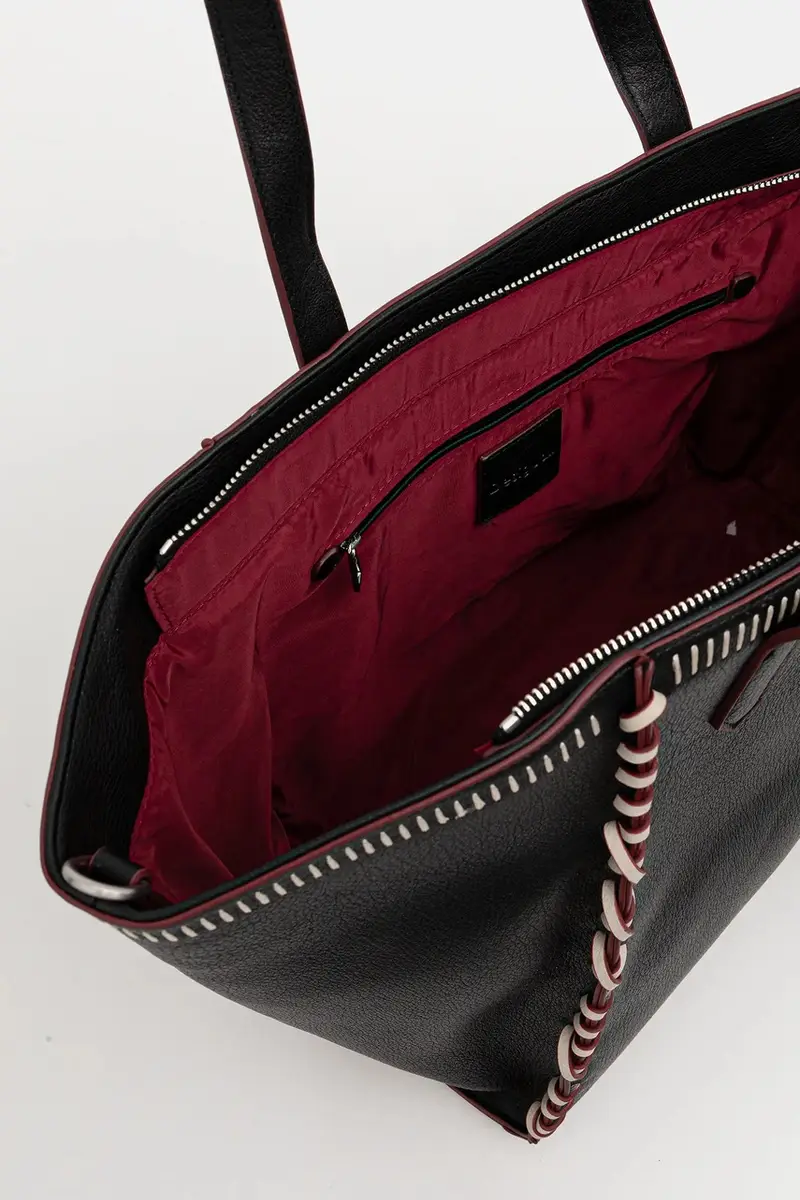 borsetta MANHATTAN PESPUNTES G colore nero 25WAXP95 miniatura 5