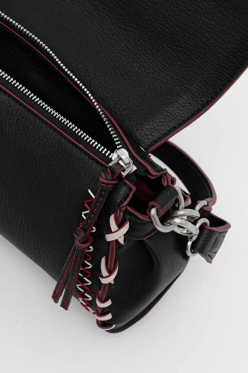 borsetta MANHATTAN PESPUNTES Z colore nero 25WAXPBE miniatura 5