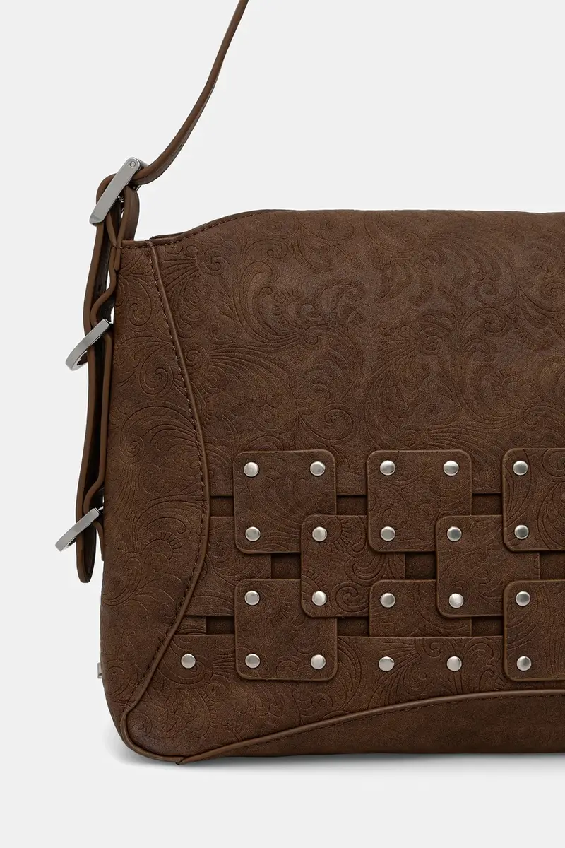 borsetta NEW PATCH 2 CHOCO colore marrone 25WAXPBP miniatura 3