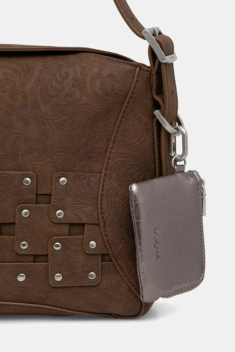 borsetta NEW PATCH 2 CHOCO colore marrone 25WAXPBP miniatura 4