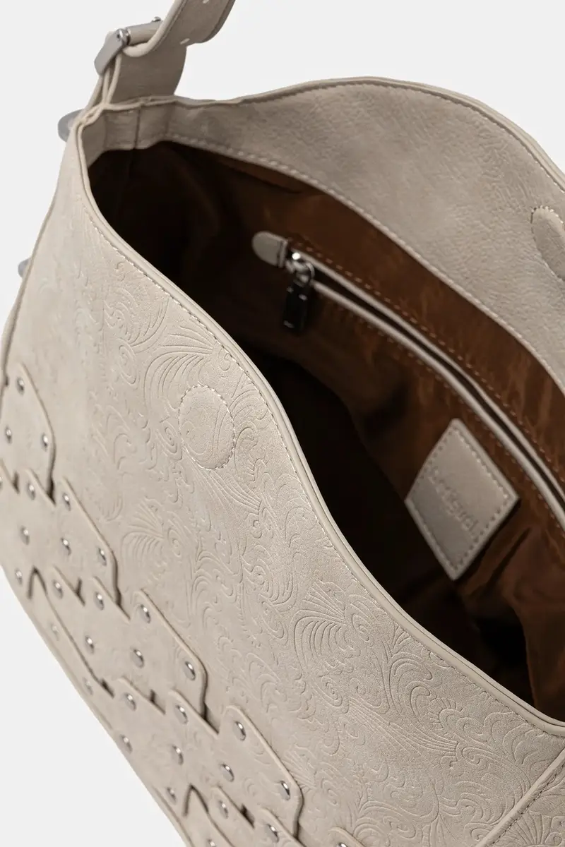 borsetta NEW PATCH 2 PIEDRA colore beige 25WAXPBR miniatura 5