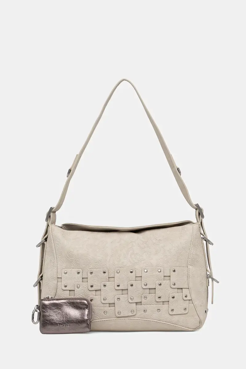 borsetta NEW PATCH 2 PIEDRA colore beige 25WAXPBR