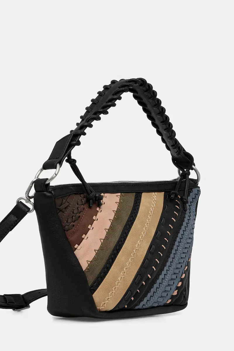 borsetta QUEBEC WHIPSTITCH PAT colore nero 25WAXP78 miniatura 2