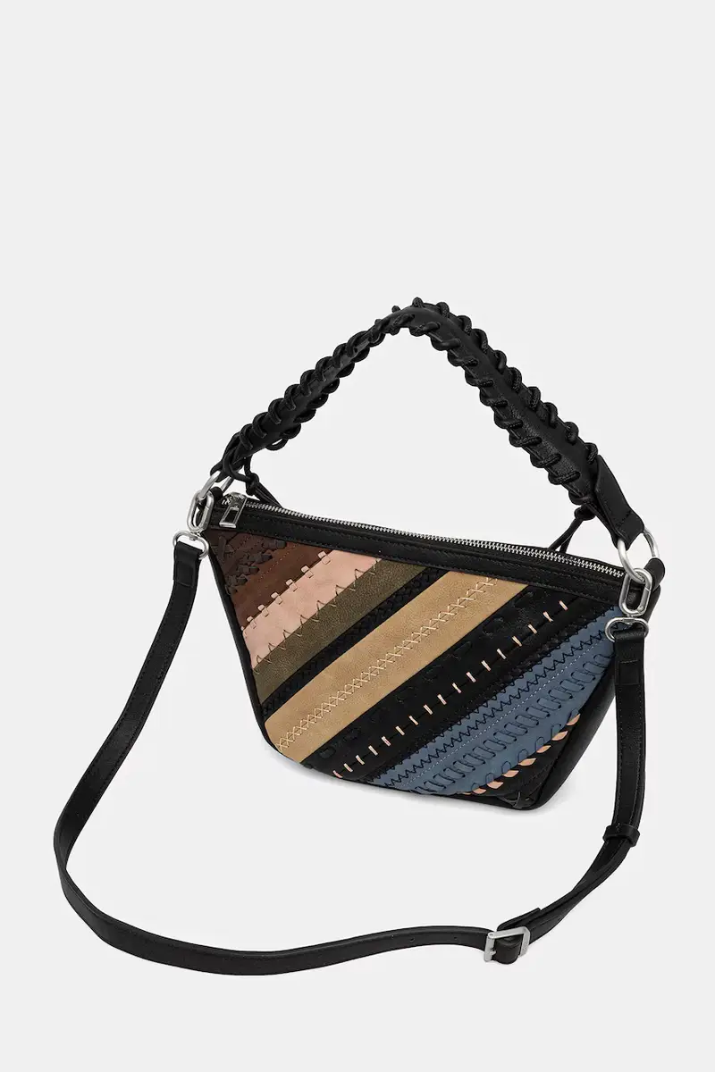 borsetta QUEBEC WHIPSTITCH PAT colore nero 25WAXP78 miniatura 3