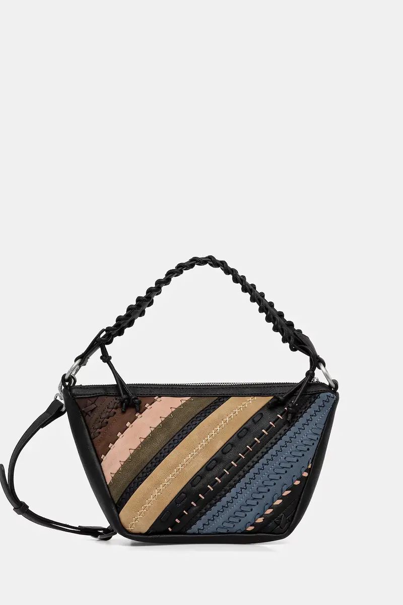 borsetta QUEBEC WHIPSTITCH PAT colore nero 25WAXP78