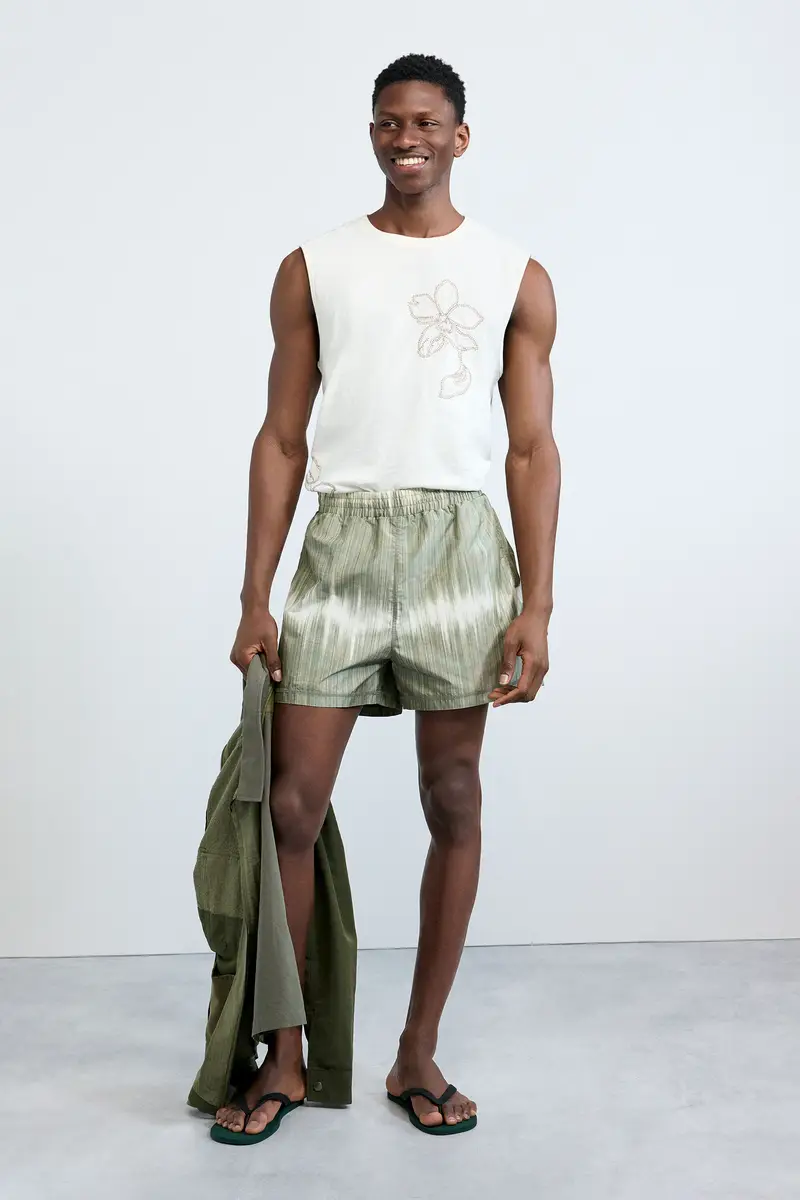 boxer da bagno sfumato GREEN