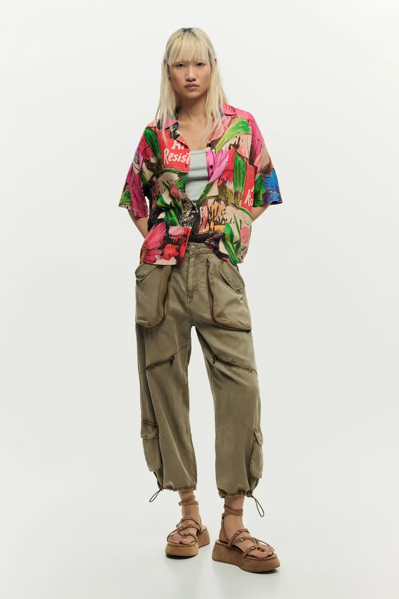 camicia a fantasia floreale RED miniatura 2