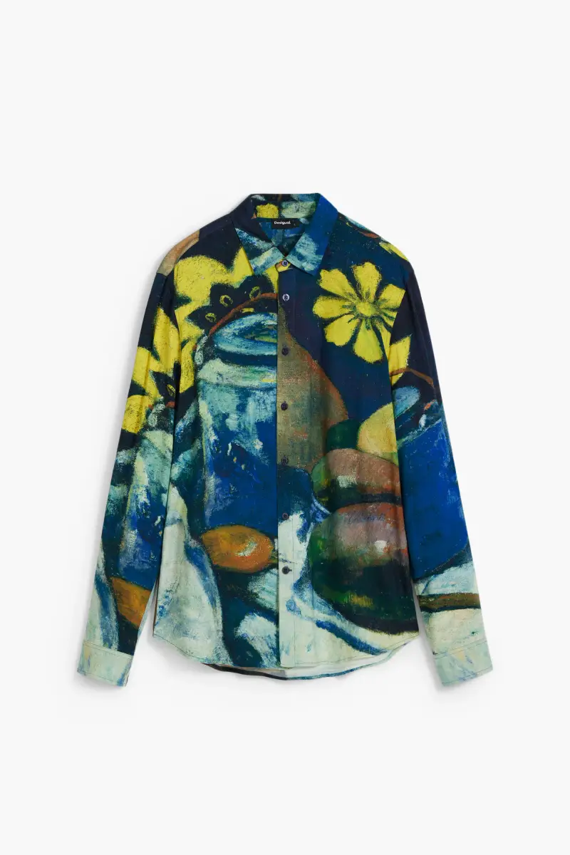 Camicia a maniche lunghe bodegÃ³n BLUE