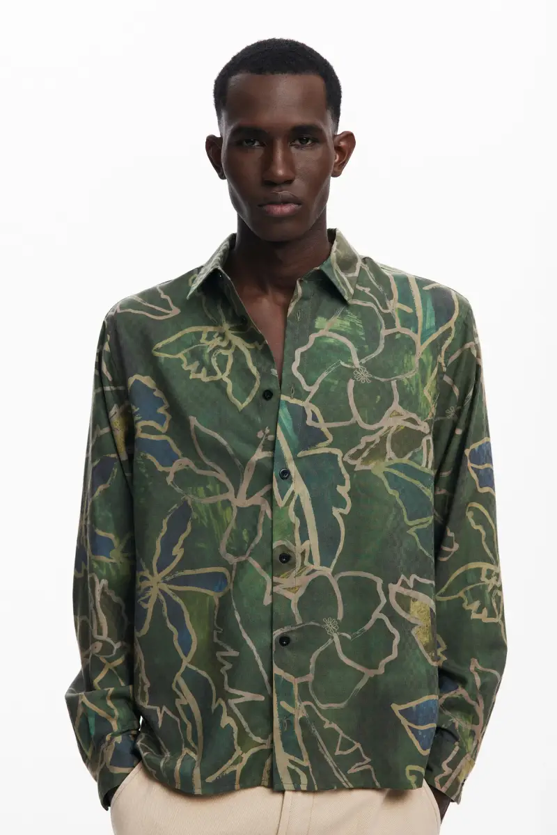 Camicia a maniche lunghe bosco GREEN