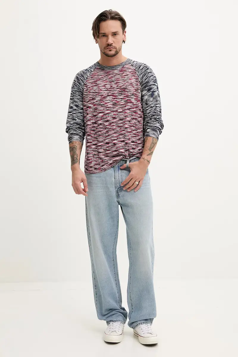 camicia a maniche lunghe BRUNSWICK colore blu navy 25SMTF03 miniatura 2