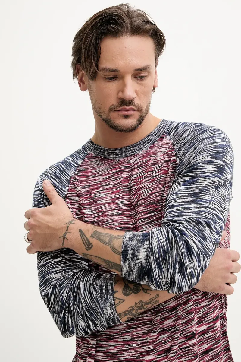 camicia a maniche lunghe BRUNSWICK colore blu navy 25SMTF03 miniatura 4