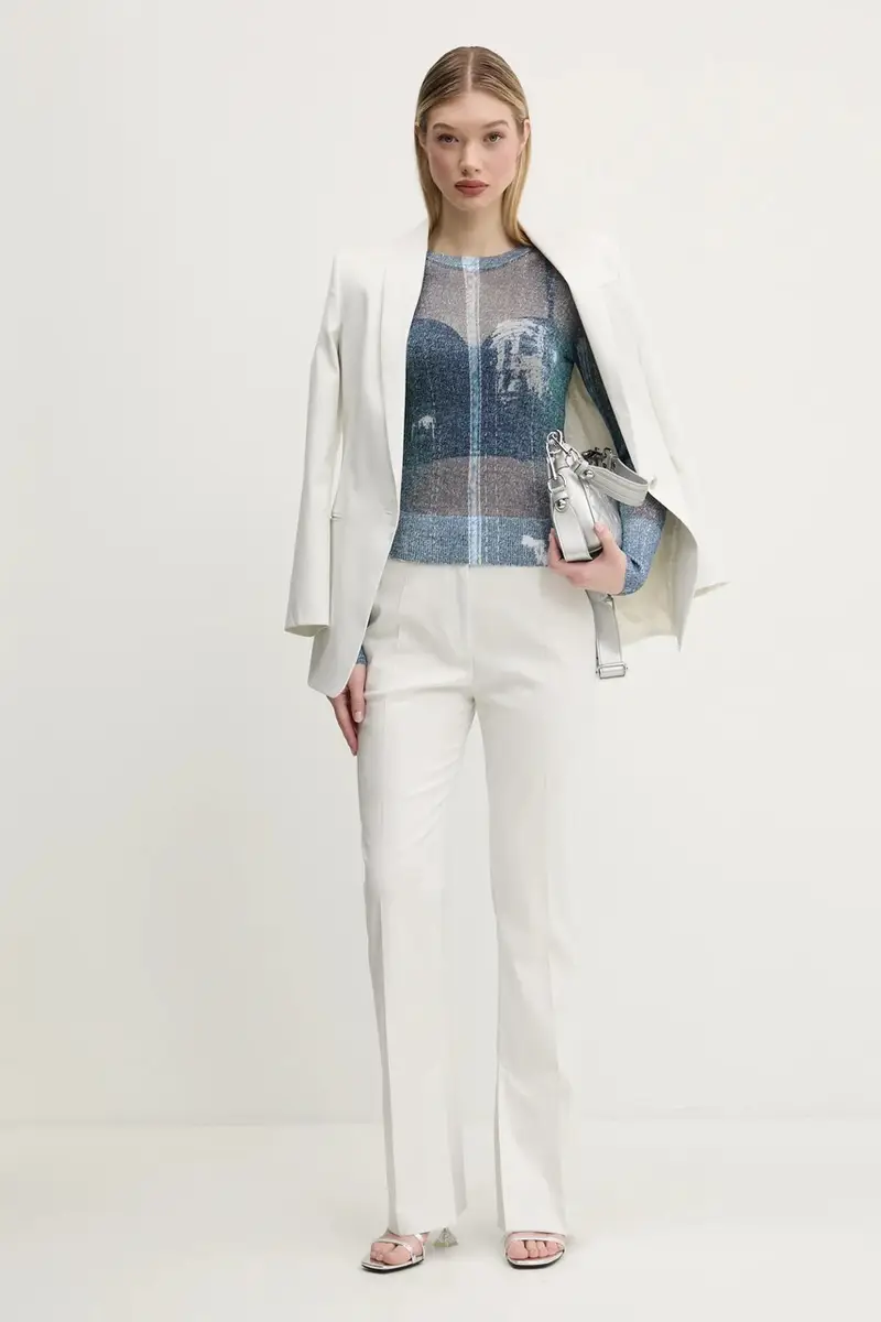 camicia a maniche lunghe DEMS donna colore blu navy 25SWJF07 miniatura 2