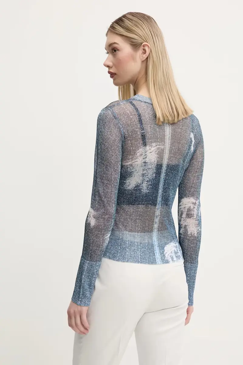 camicia a maniche lunghe DEMS donna colore blu navy 25SWJF07 miniatura 3