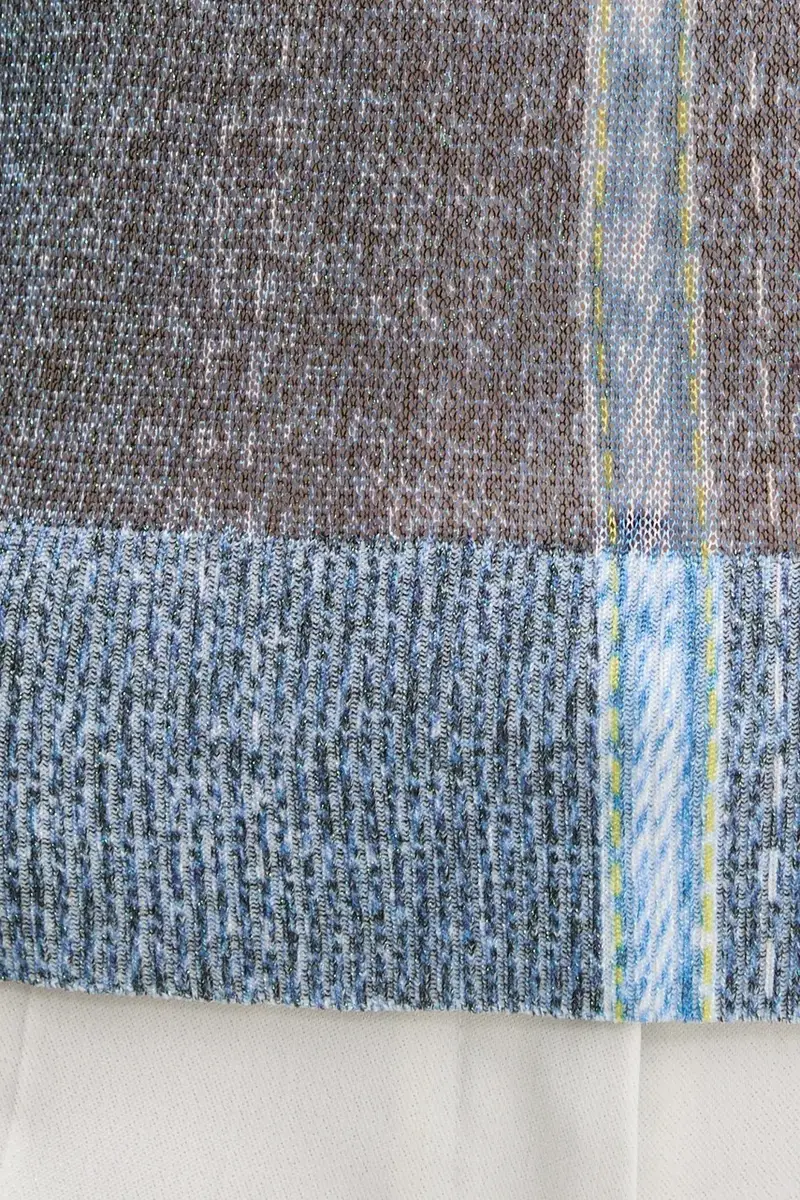 camicia a maniche lunghe DEMS donna colore blu navy 25SWJF07 miniatura 5