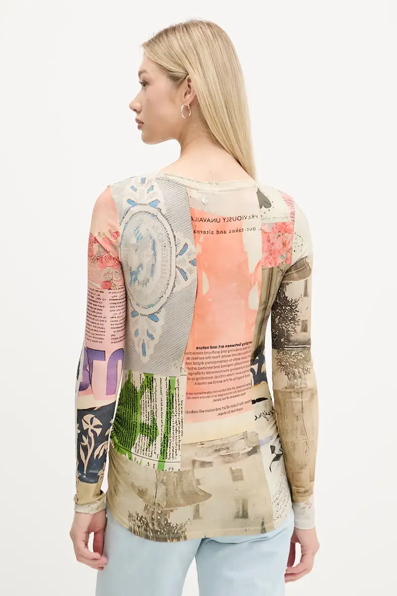 camicia a maniche lunghe LIMBANI donna colore beige 25WWTK33 miniatura 3