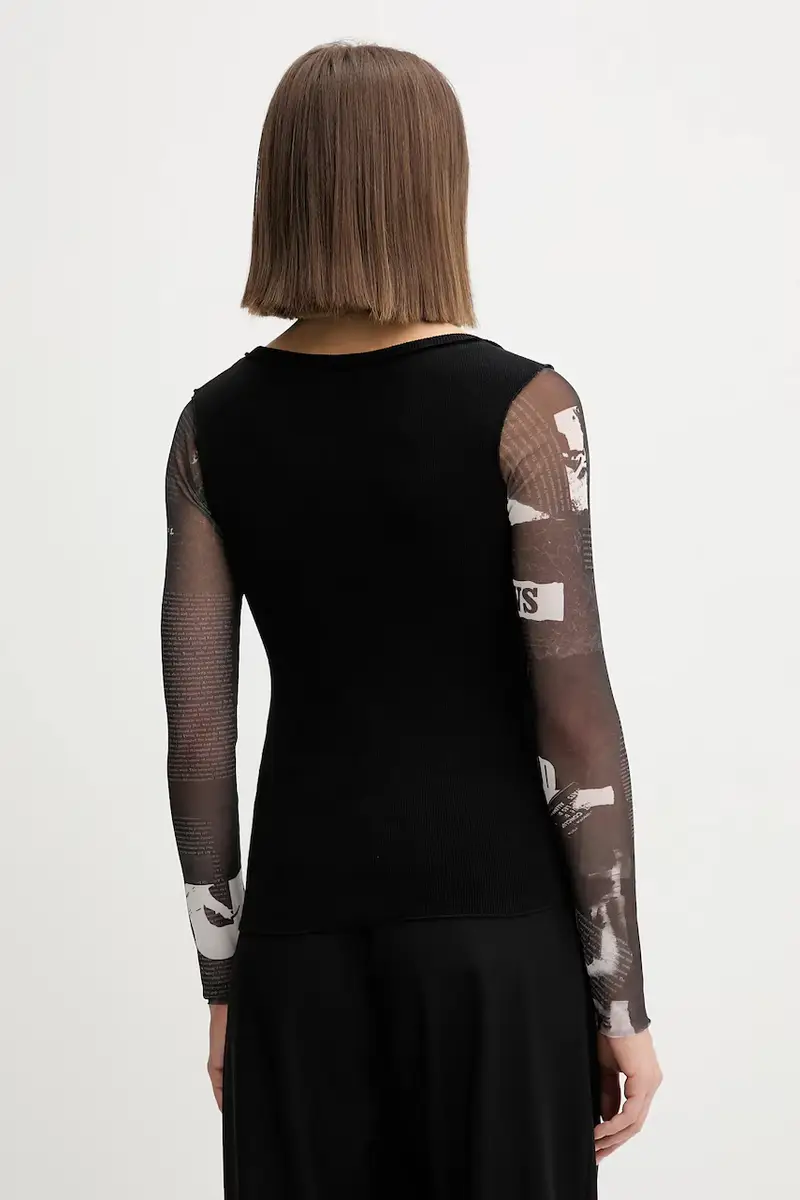 camicia a maniche lunghe LISBOA colore nero 25WWTK30 miniatura 3