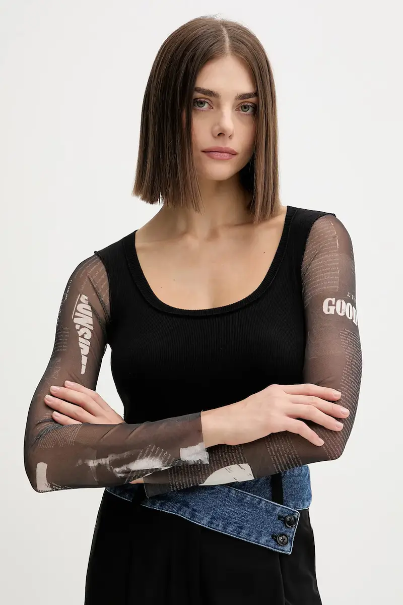 camicia a maniche lunghe LISBOA colore nero 25WWTK30