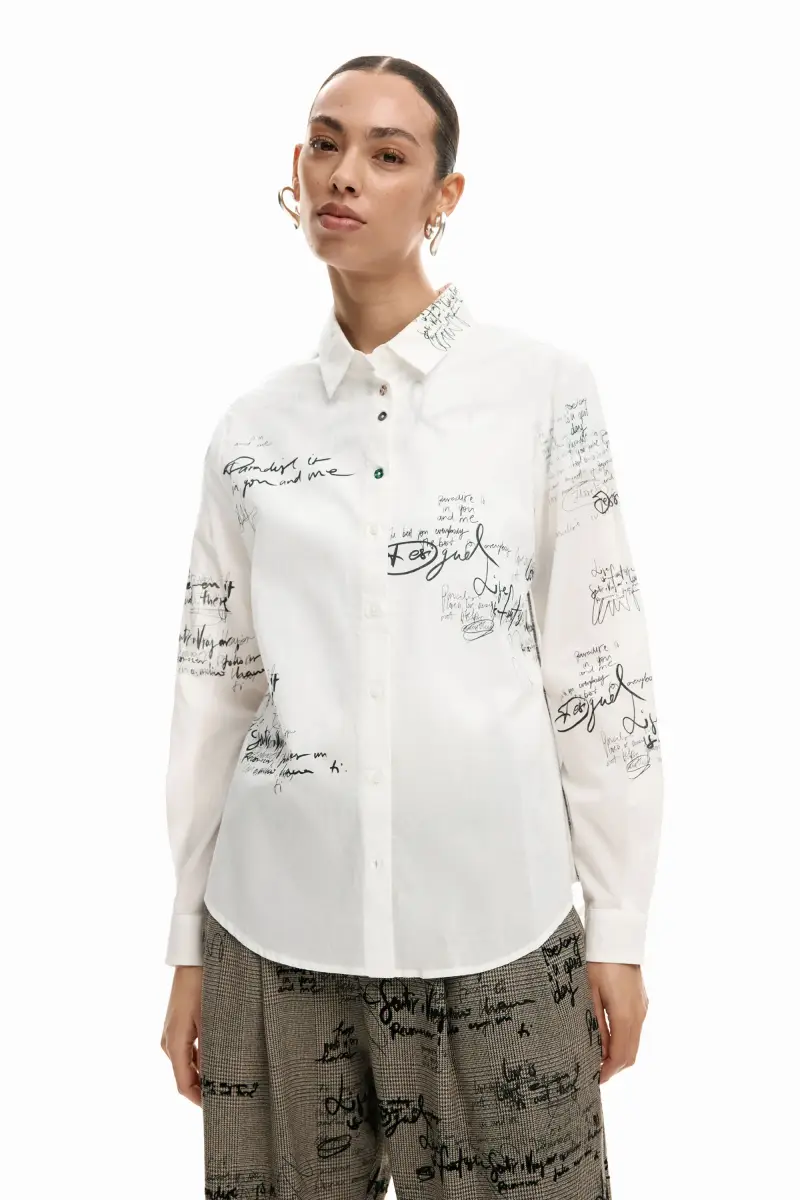 Camicia a maniche lunghe Paradise WHITE