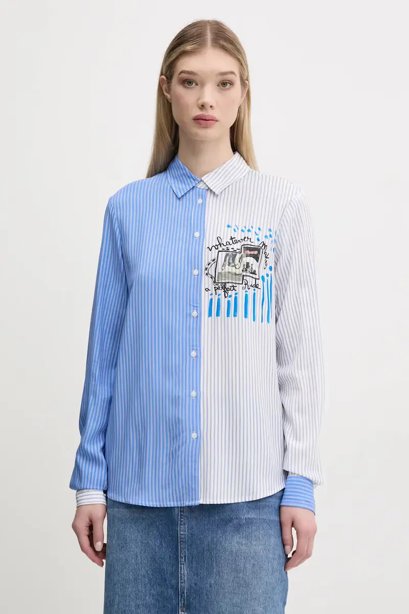 camicia A PERFECT RIDE donna colore blu 25SWCW36