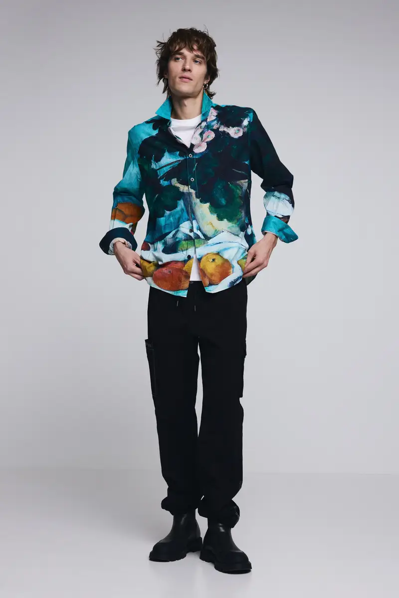 Camicia a quadri bodegÃ³n BLUE miniatura 2