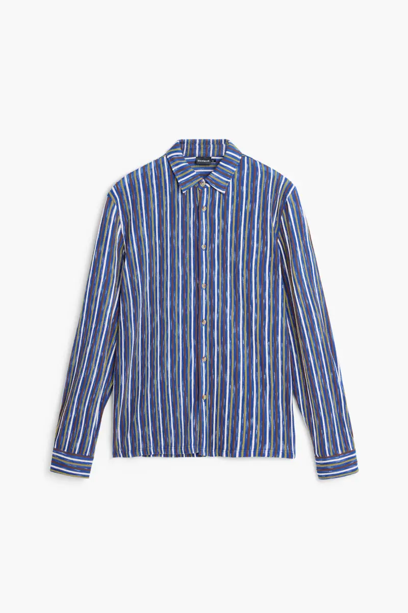 Camicia a righe multicolore BLUE