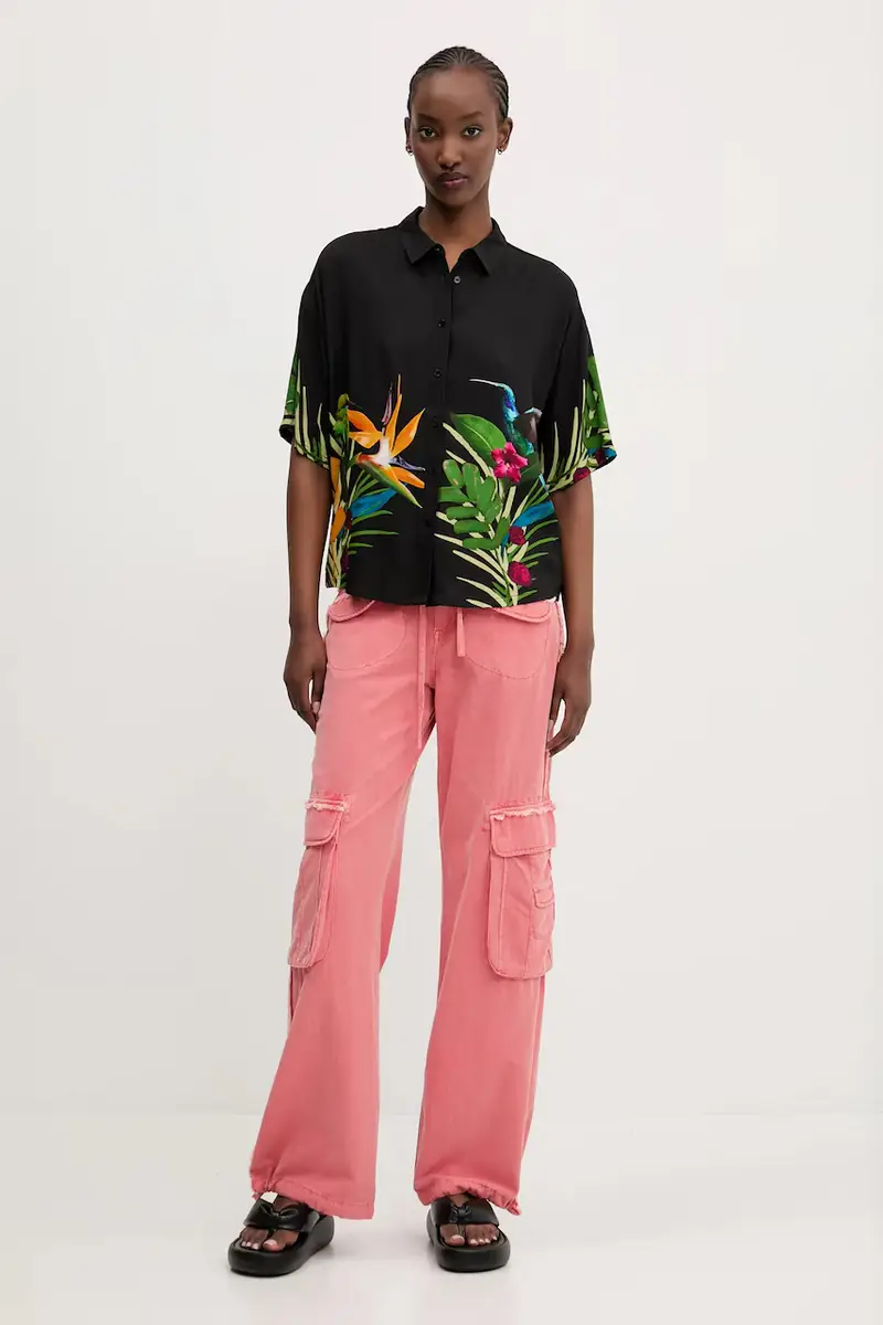 camicia ARTEMISA donna colore nero 25SWCW39 miniatura 2