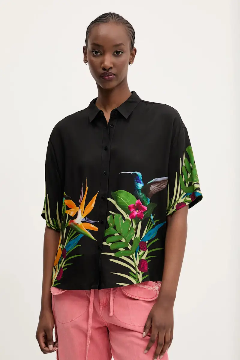 camicia ARTEMISA donna colore nero 25SWCW39