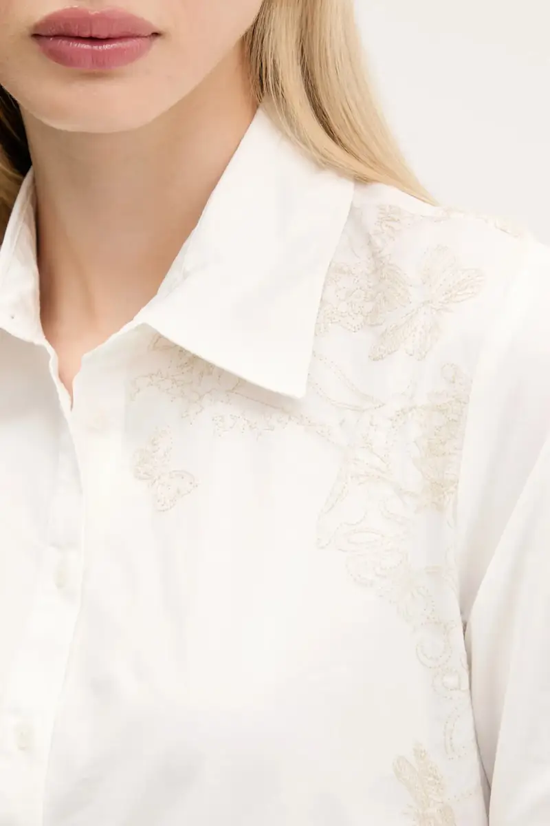 camicia BROIDFLO donna colore bianco 25WWCW13 miniatura 5