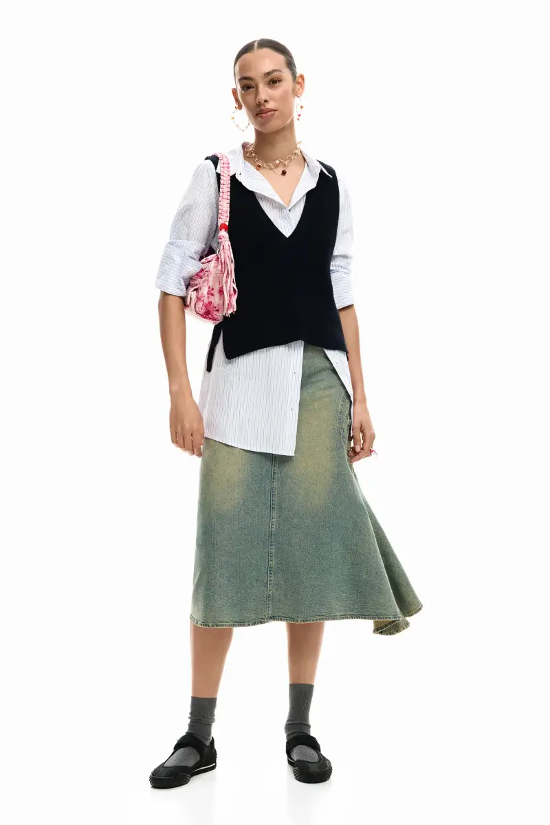 Desigual Gilet Nero 3889195 miniatura 2