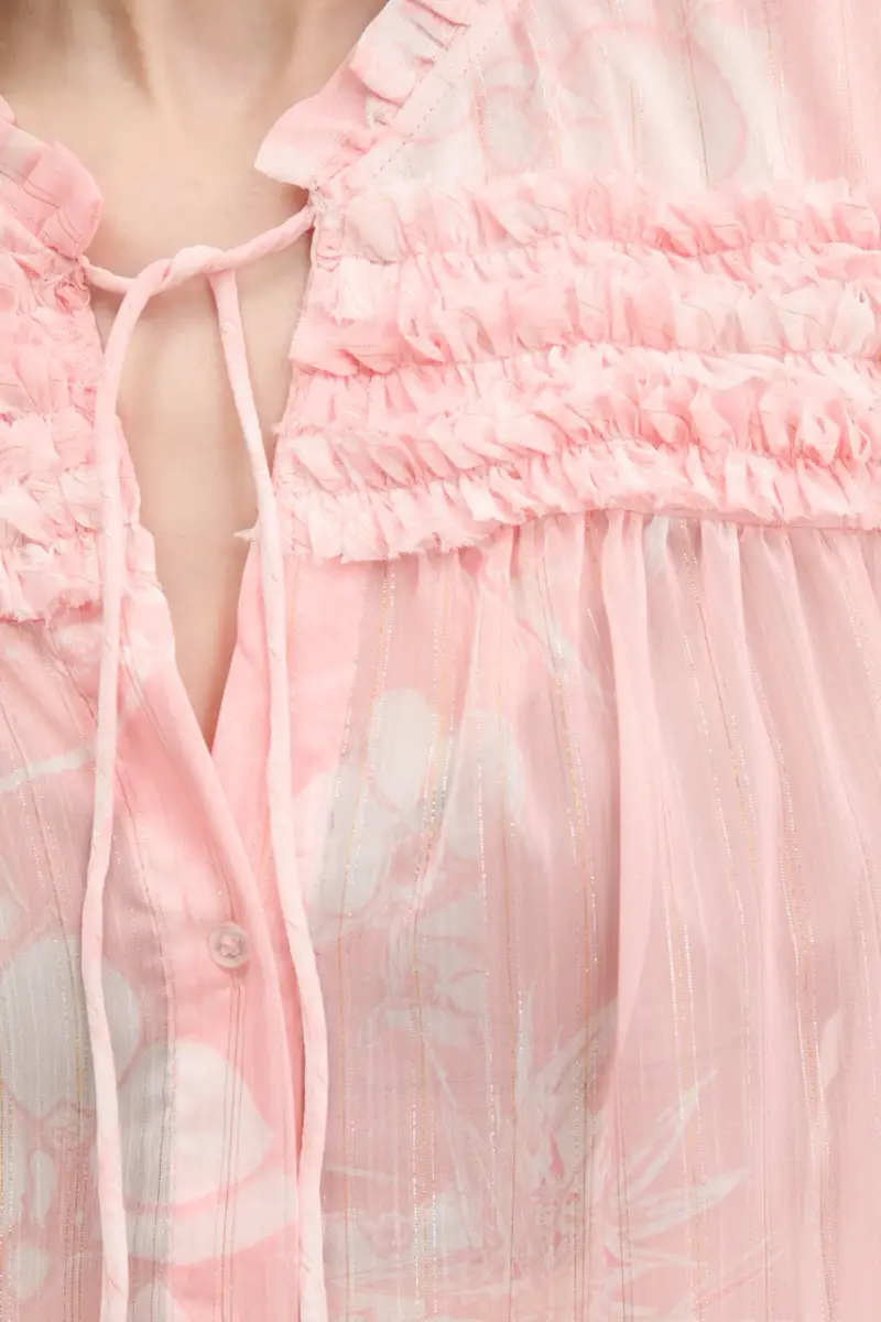 camicia ENIO donna colore rosa 25SWBW05 miniatura 5