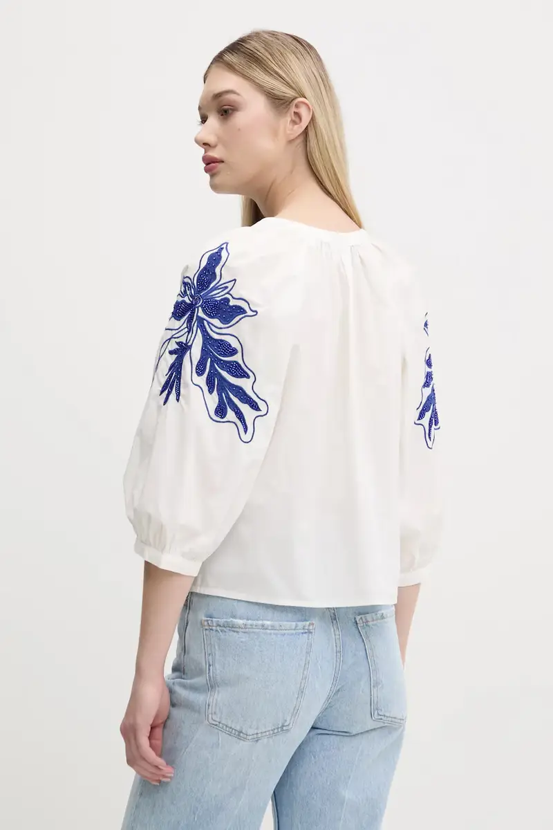 camicia in cotone CRATOS donna colore bianco 25SWBW03 miniatura 3